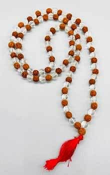 Rudraksha & Quartz japmala H558-JM015