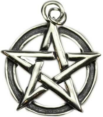 Pentacle pendant sterling H558-JPINTL