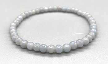 4mm Angelite stretch bracelet H558-JBSAN