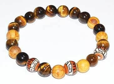 8mm Palo Santo Tiger Eye bracelet H558-JB8PALTE