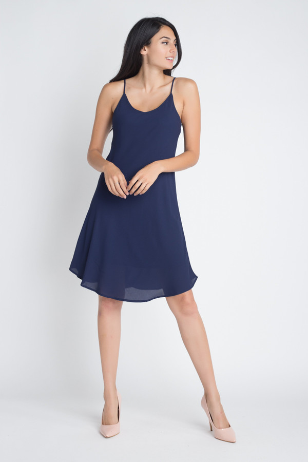 Women's Casual Sleeveless Flowy Dress T396-MMD1232548740-NVY-S
