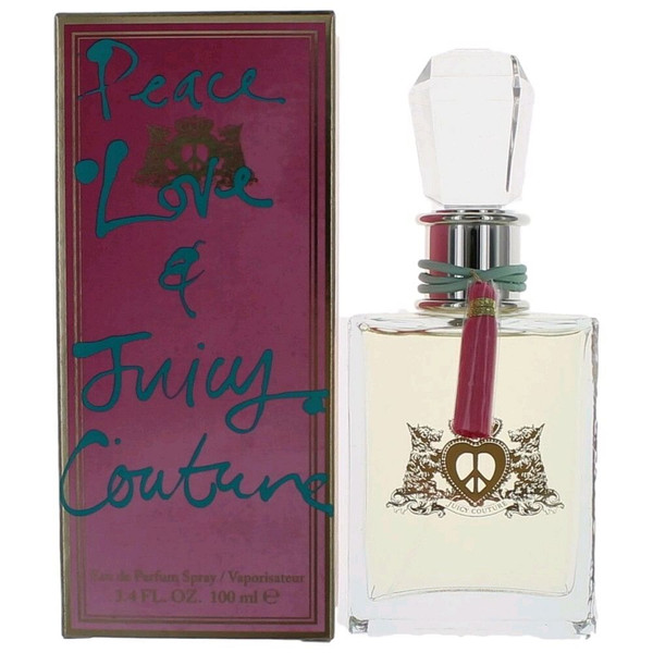Peace Love & Juicy Couture by Juicy Couture, 3.4 oz Eau De Parfum Spray for Women R654-awjcpl34ps