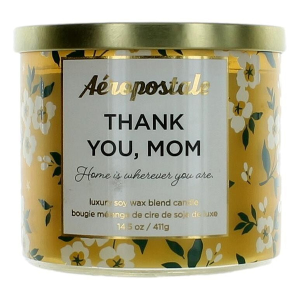 Aeropostale 14.5 oz Soy Wax Blend 3 Wick Candle - Thank You Mom R654-captym145