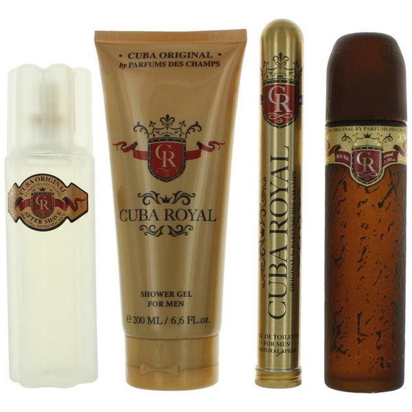 Cuba Royal by Cuba, 4 Piece Gift Set for Men R654-amgcubry4s