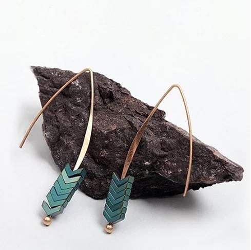 Style: Show Stealer-Teal - Haute Delicate Threader Style Earrings K290-20158670597