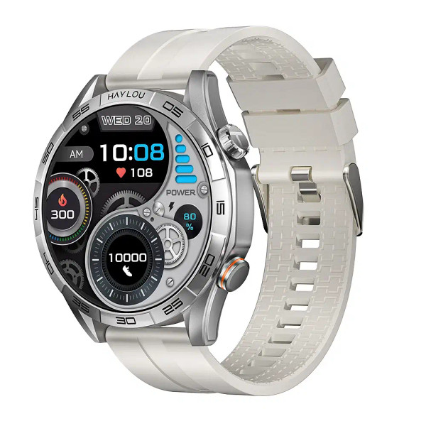Color: Silver, Ships From: CHINA - New! HAYLOU Solar 5 Voice Calling Smartwatch 1.58'' AMOLED Displ F640-12000044615783307