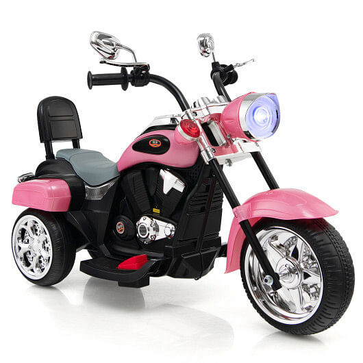 6V 3 Wheel Kids Motorcycle-Pink - Color: Pink D681-TY327686PI