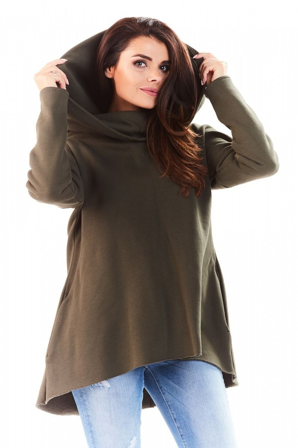 green - Sweatshirt model 139968 awama U704-139968