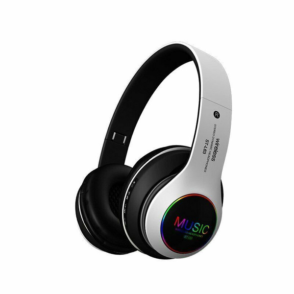 Wireless Bluetooth 5.0 Headphones Foldable Headset Earphones Noise Cancelling Sport Earphone silver K484-PEL_0FVQ8T4S