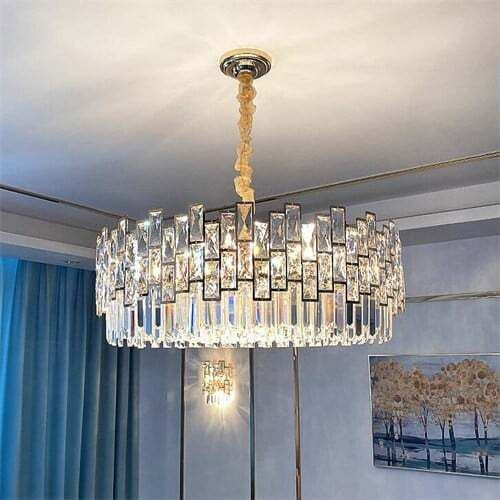 Creative Modern Crystal Bars Combo Design Wholesale Circle Chandelier - Golden A392-flig0095