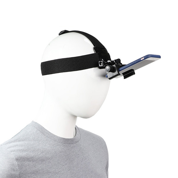 Universal Head Strap Mount Headband Holder Cell Phone Clip Action Camera POV for GoPro Xiaomi Huawe F640-2255800966849839