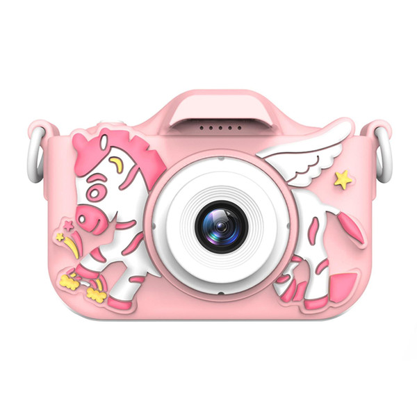 Kids Mini Camera 2.0ips Display Hd Digital Camera Cartoon Educational Toy 800w Single Camera Pink K484-PEL_0OHUU67N