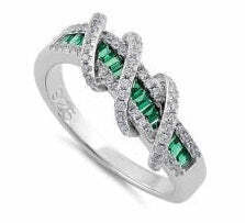 Color: EMERALD GREEN,Size: 9 - Prosper Rings In Various Colors And Combinations K290-47681768161553
