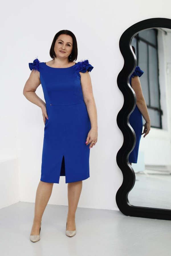 blue - Cocktail dress model 209160 Jersa U704-209160