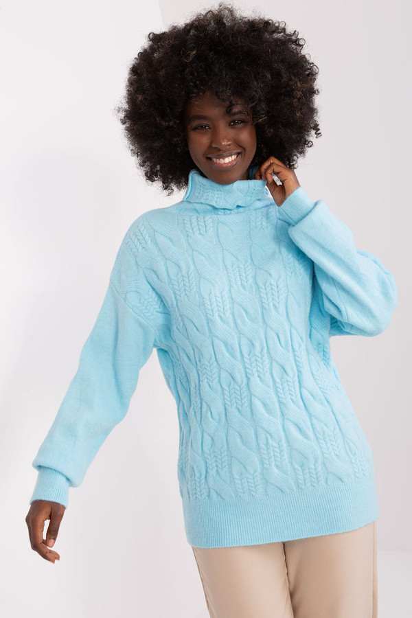 blue - Turtleneck model 208313 AT U704-208313