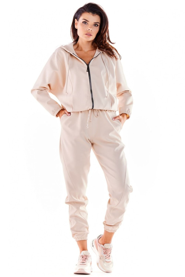 beige - Sweatshirt model 178657 awama U704-178657