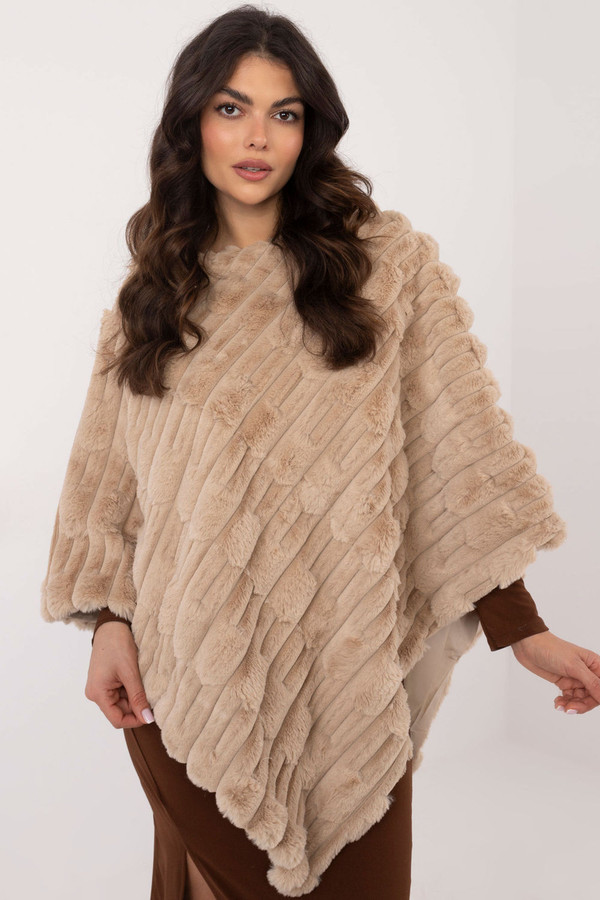 beige - Poncho model 203663 AT U704-203663