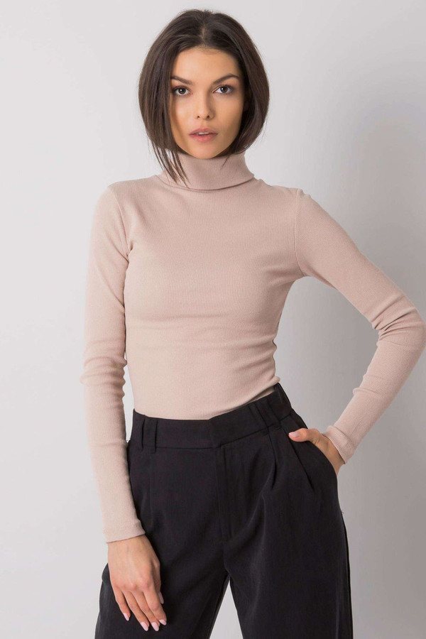 beige - Turtleneck model 174727 Rue Paris U704-174727