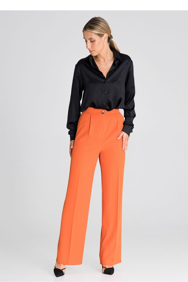 orange - Trousers model 185074 Figl U704-185074