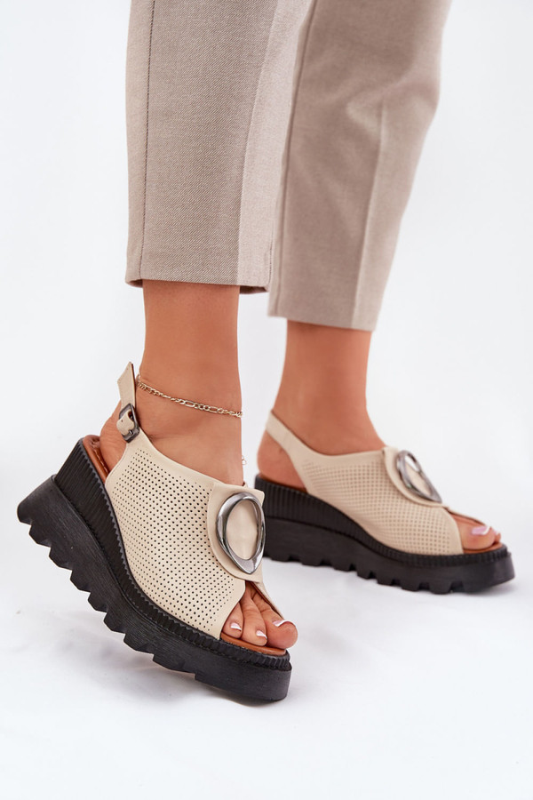 beige - Buskin model 213005 Step in style U704-213005