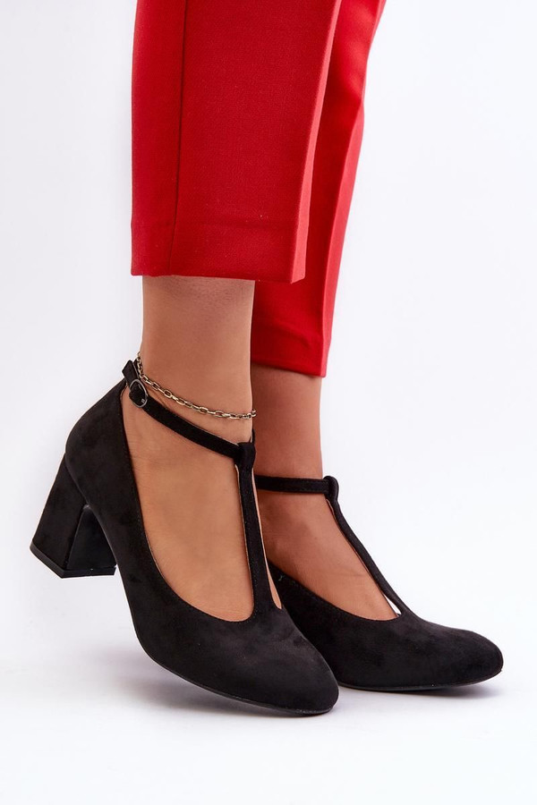black - Block heel pumps model 197240 Step in style U704-197240