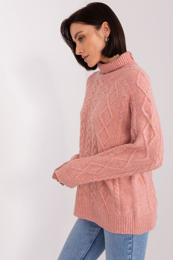 pink - Turtleneck model 189220 AT U704-189220