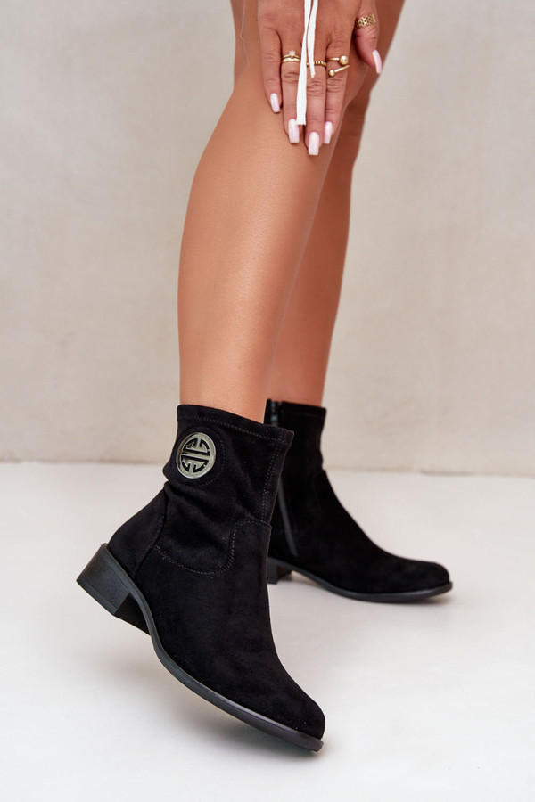black - Heel boots model 199422 Step in style U704-199422