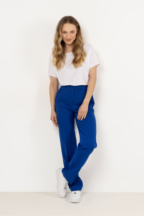 blue - Women trousers model 212222 awama U704-212222