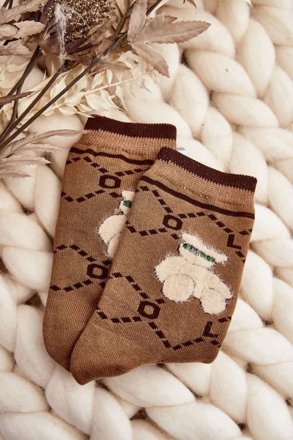 brown - Socks model 191170 Step in style U704-191170
