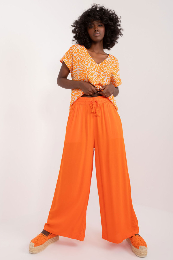 orange - Women trousers model 196904 Sublevel U704-196904
