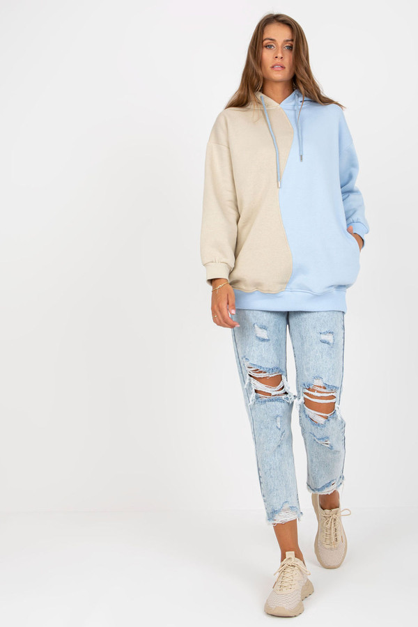 blue - Sweatshirt model 170363 Rue Paris U704-170363