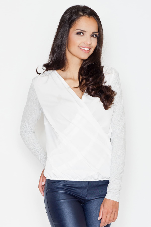 grey - Blouse model 43827 Figl U704-43827