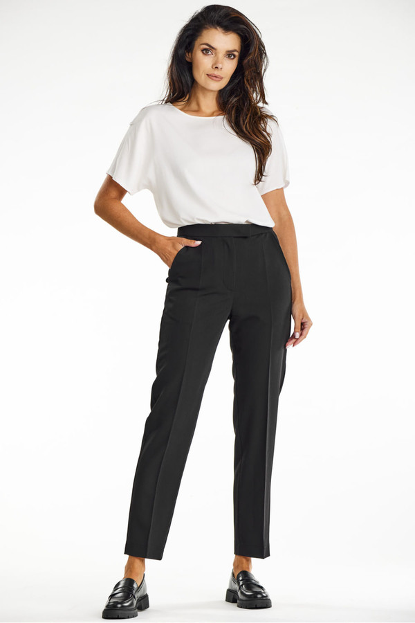 black - Women trousers model 200570 awama U704-200570