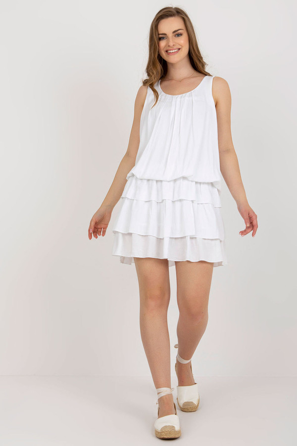 white - Daydress model 181160 Och Bella U704-181160