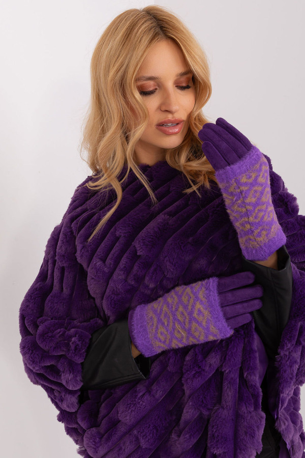 violet - Gloves model 190817 AT U704-190817