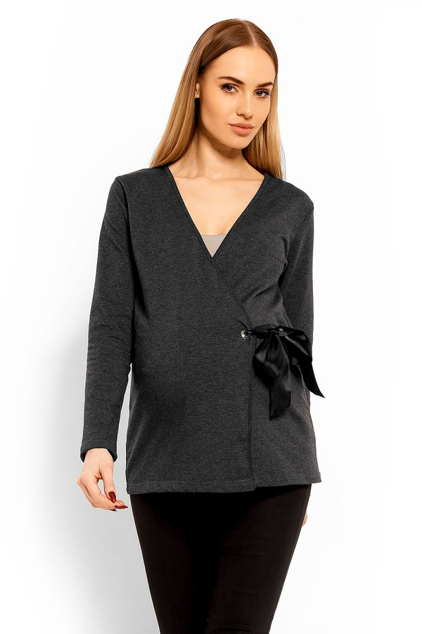 grey - Maternity blouse model 113237 PeeKaBoo U704-113237