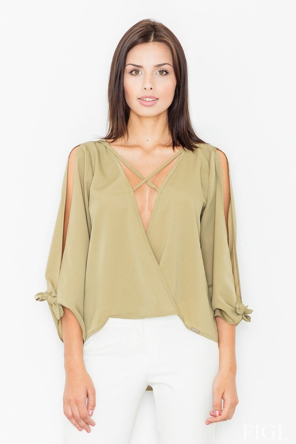 green - Blouse model 60696 Figl U704-60696