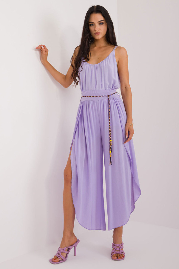 violet - Women trousers model 198380 Och Bella U704-198380