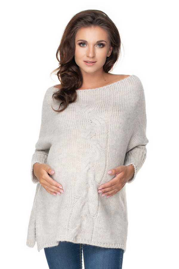 grey - Pregnancy sweater model 135981 PeeKaBoo U704-135981