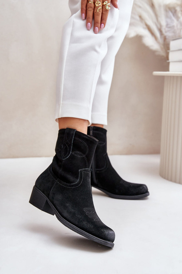 black - Heel boots model 201694 Step in style U704-201694