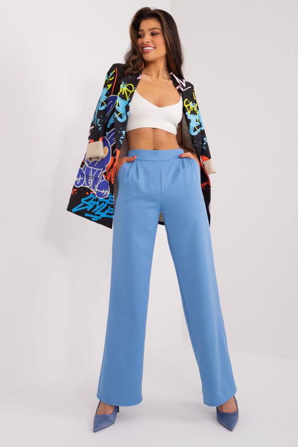 blue - Women trousers model 192723 Rue Paris U704-192723