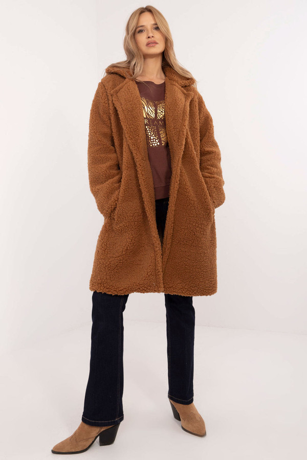 brown - Coat model 203740 Italy Moda U704-203740