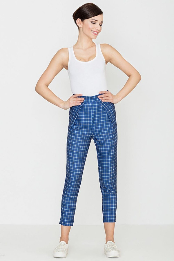 blue - Women trousers model 114285 Lenitif U704-114285
