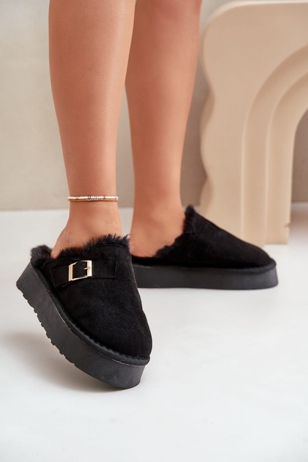 black - Slippers model 203748 Step in style U704-203748