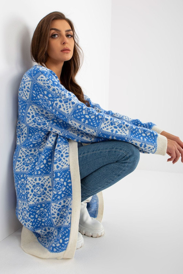 blue - Cardigan model 170809 Rue Paris U704-170809