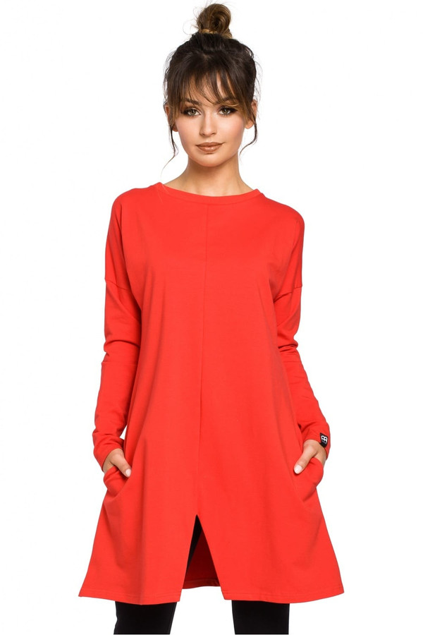 red - Tunic model 104253 BeWear U704-104253