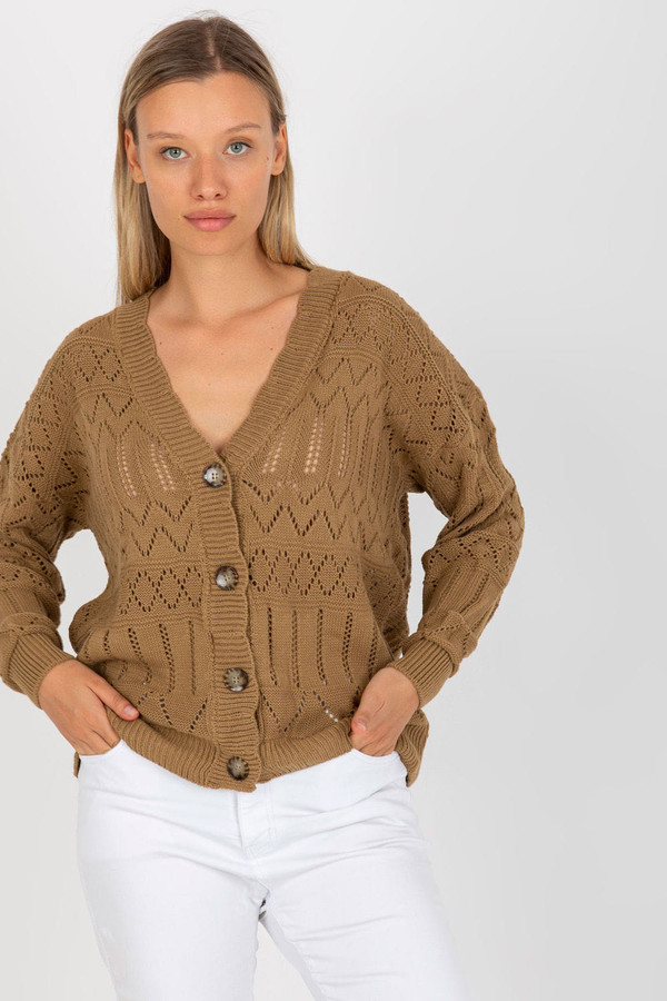 beige - Cardigan model 175417 Rue Paris U704-175417