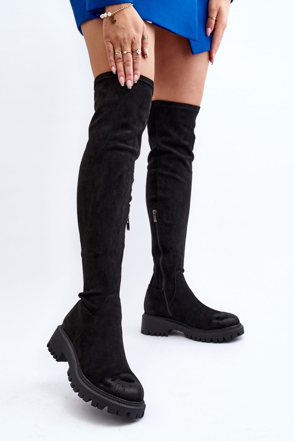 black - Thigh-Hight Boots model 191363 Step in style U704-191363