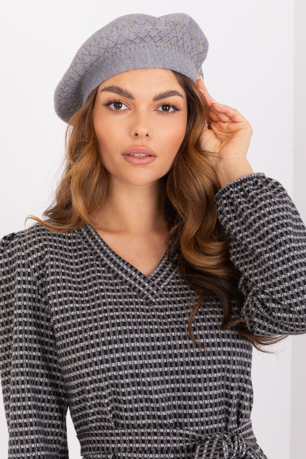grey - Beret model 208248 AT U704-208248