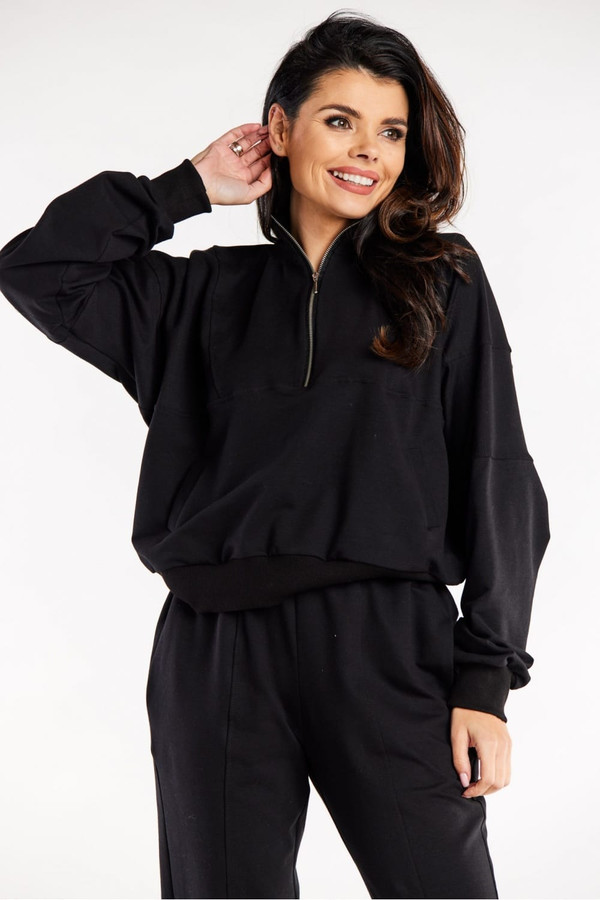 black - Sweatshirt model 188053 Infinite You U704-188053